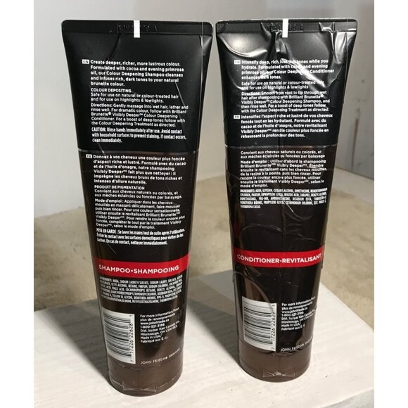 John Frieda Brilliant Brunette Visibly Deeper Shampoo & Conditioner 250ml Set - Picture 2 of 6
